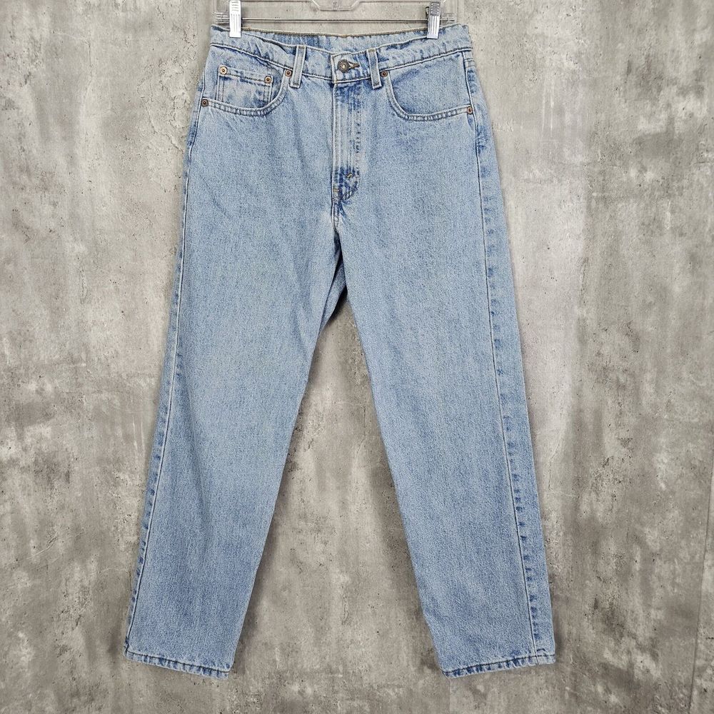 Vintage 90s Levis 555 29x30 Relaxed Fit Straight Leg Light Wash Denim Jeansβ